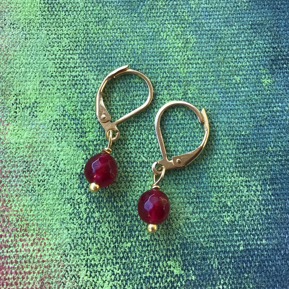 New Ruby Sundance Charm Earrings - Picture 8 of 11